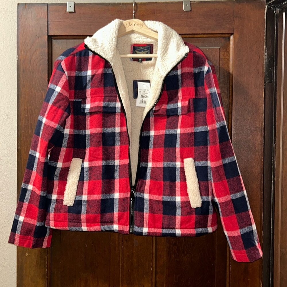 Threadgood Flannel Sherpa Jacket